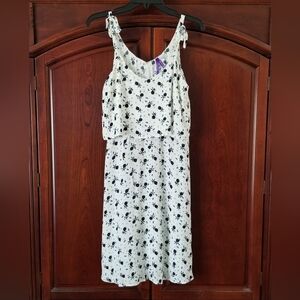 Seraphine Maternity White And Blue Floral Sun Dress Size 4